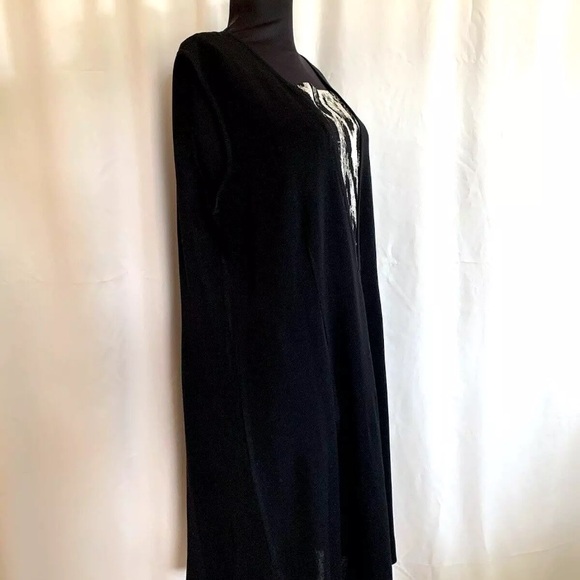 Misook Collection Black Abstract Pattern Jacket and Dress Set - size Large - Picture 3 of 9